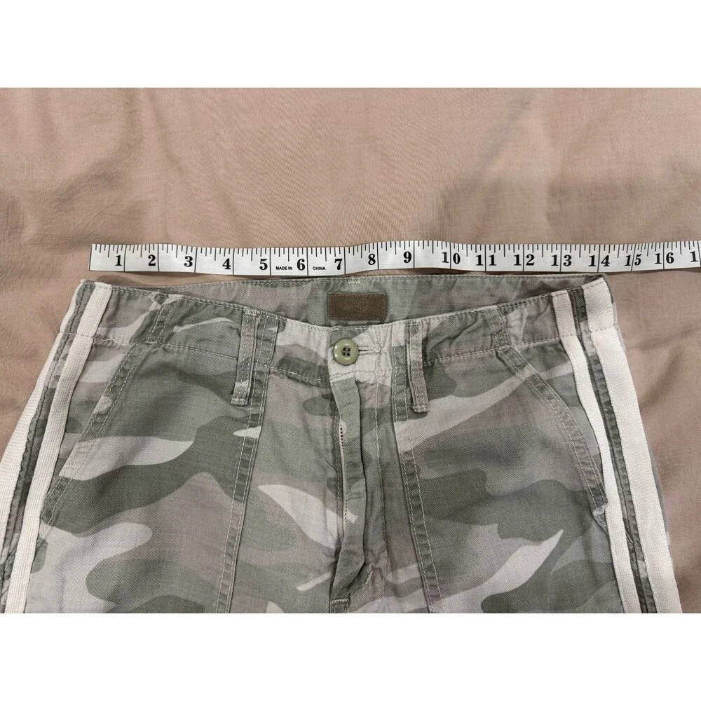 Mother Womens Size 27 The Shaker Chop Crop Fray Pants Desert Print Camo Mid Rise - Picture 9 of 9
